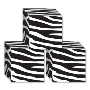 The Beistle Company Zebra Print Favor Decorative Box TBCY1269